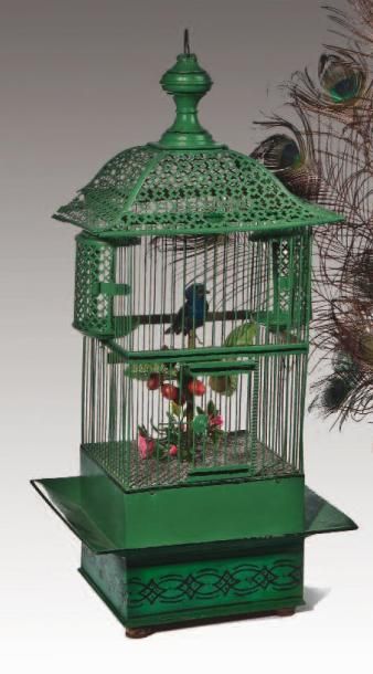 Cage à oiseau chanteur de fabrication française,...