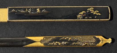 null Shinto wakizashi
Milieu Epoque EDO (1603 - 1868)
Signé (mei) : Kiku ichi Yamashiro...