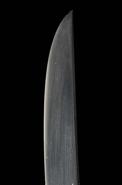 null Shinto wakizashi
Milieu Epoque EDO (1603 - 1868)
Non signé (mumei)
Lame (sugata)...