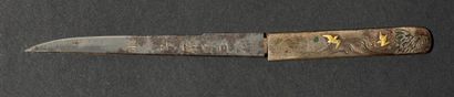 null Shinto tanto
Epoque EDO (1603 - 1868)
Signé (mei) : Kane....
Lame (sugata) :...