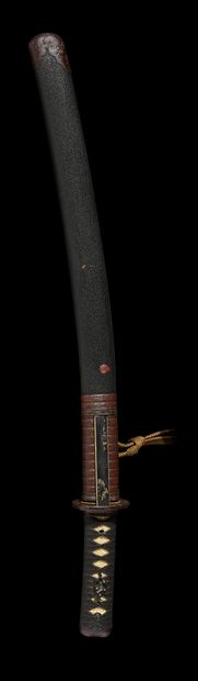 null Shinto wakizashi
Milieu Epoque EDO (1603 - 1868)
Signé (mei) : Kiku ichi Yamashiro...