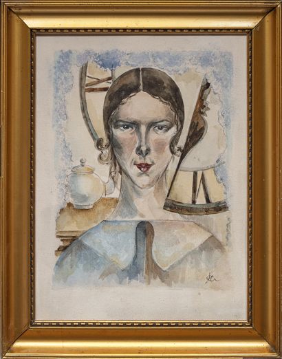 Nicolas Pavlovitch AKIMOV (1901-1968) 


Portrait d'Anna Alexandrovna Kashina-Evréinova



Aquarelle...