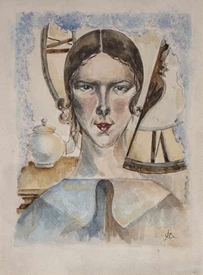 Nicolas Pavlovitch AKIMOV (1901-1968) 


Portrait d'Anna Alexandrovna Kashina-Evréinova



Aquarelle...