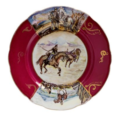 Sergey Efremovitch SAZOVOV (1870-1944), d'après 


Assiette en porcelaine à décor...