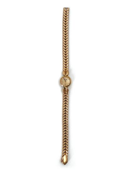 JAEGER-LECOULTRE 
Montre bracelet de dame en or 18k (750) (aiguilles oxydées)



Poids...