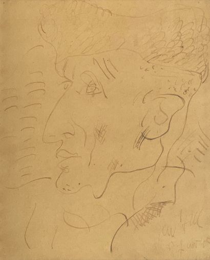 Eugène Paul dit Gen Paul (1895-1975) 


Portrait de vieillard



Encre sur papier,...