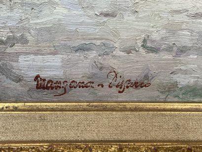 Georges MANZANA-PISSARRO (1871-1961) 
Quai de Seine
Huile sur toile, signée en bas...