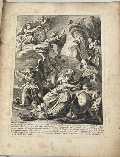  [GODONNESCHE (Nicolas) et G. R. FLEURIMONT‎] 
Médailles du règne de Louis XV, [1749]...