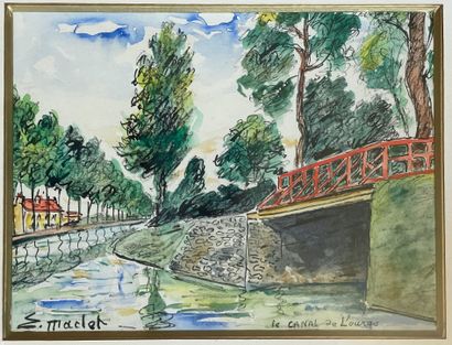Elisée MACLET (1881-1962) Canal de l’ourqs...