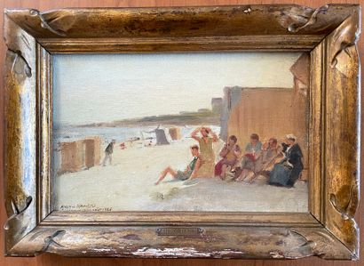 null Maurice RENDERS (1877-1951)

Bord de mer en été

Huile sur toile signée, située...