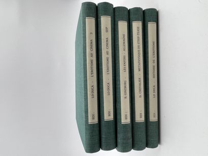 null 19 Volumes : "HISTOIRE DE L'ÉROTISME", Lo Duca, Ed. Jean-Jacques Pauvert, 1959,...