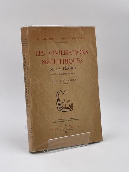 null 2 Volumes : "LA PRÉHISTOIRE DE L'EUROPE", Sigfried J. De Laet, Ed. Menddens,...
