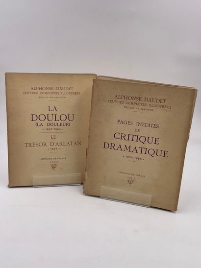null 20 Volumes : "ALPHONSE DAUDET ŒUVRES COMPLÈTES ILLUSTRÉES", Édition Ne Varietur,...
