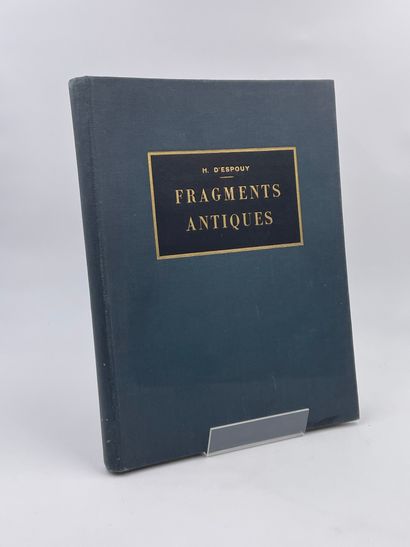 null 1 Volume : "FRAGMENTS ANTIQUES EXÉCUTÉS PAR LES PRIX DE ROME D'ARCHITECTURE",...