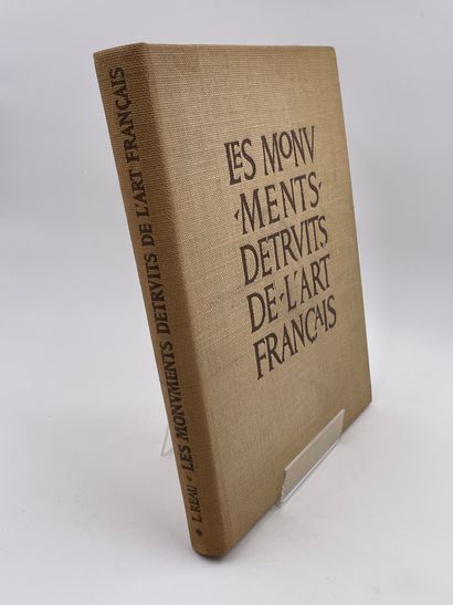 null 2 Volumes : "LES MONUMENTS DÉTRUITS DE L'ART FRANÇAIS TOME I : DU HAUT MOYEN...