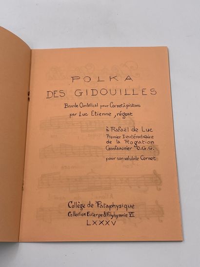 null 4 Volumes Pataphysique : "PREMIÈRE VERSION MUSICALE DE LA CHANSON DU DÉCERVELAGE,...