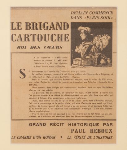  Le Brigand Cartouche Roi des Coeurs “Cartouche dérobant une cassette de bijoux”....