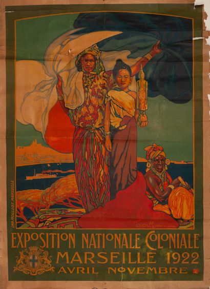 DELLEPIANE DAVID 
National Colonial Exhibition Marseille 1922. April November. Lithographic...