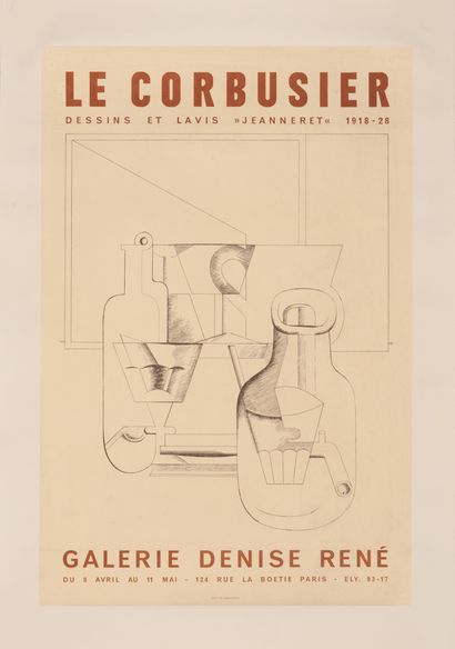 LE CORBUSIER (Charles-Édouard Jeanneret-Gris dit) 
Drawings and washings "Jeanneret"...