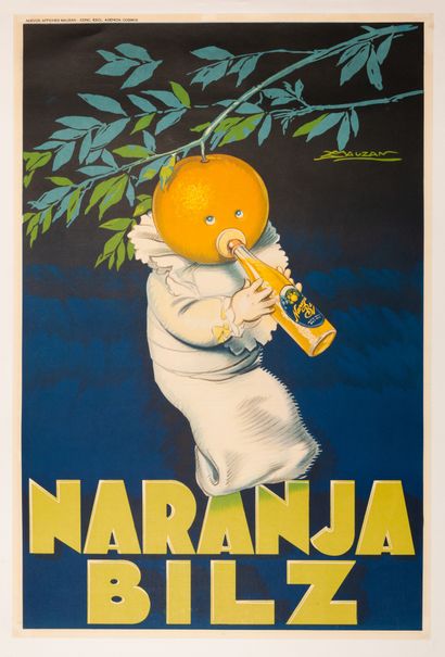 Naranja Bilz Buenos Aires 1929. Affiche lithographique....