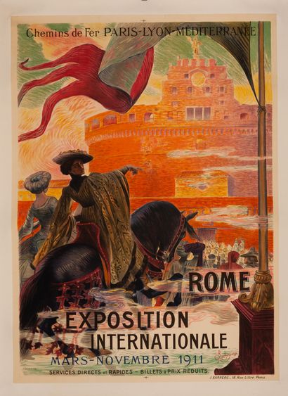 ROCHEGROSSE Georges Antoine 
Chemin de Fer Paris - Lyon - Méditerranée. Rome. Exposition...
