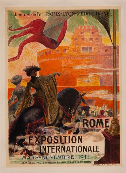 ROCHEGROSSE Georges Antoine 
Paris - Lyon - Mediterranean Railway. Rome. International...