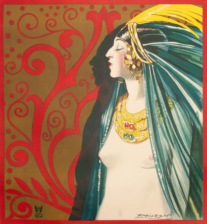 null Lubin El Perfume de Nasiba Mujer de ensueno...
Buenos Aires. 1930. Affiche lithographique....