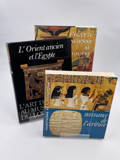 null 3 Volumes : 

- "L'ÉGYPTE ANCIENNE AU LOUVRE", Guillemette Andreu, Marie-Hélène...