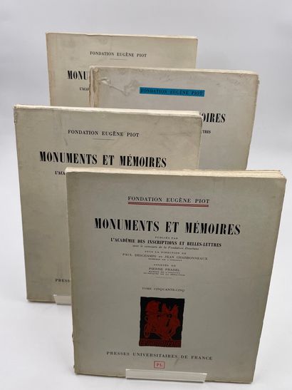 null 4 Volumes : 

- "MONUMENTS ET MÉMOIRES, Tome LIII", Fondation Eugène Piot, Académie...