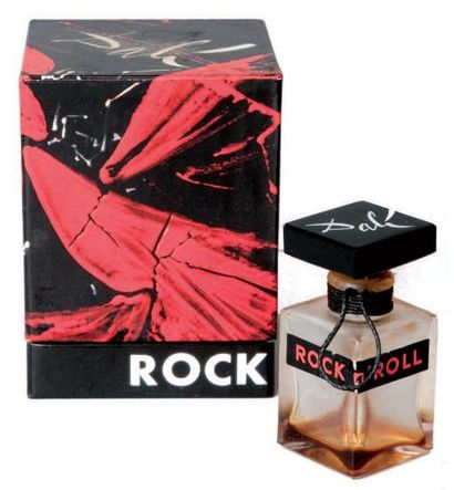 MARQUAY DALI « Rock'n Roll ». Flacon en verre de forme carrée. Étiquette en bandeau...
