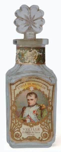 VIVILLE « Etoile de Napoléon ». Flacon en verre, modèle carafon. Belle étiquette...