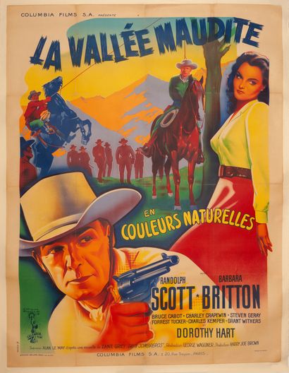 null LA VALLÉE MAUDITE / GUNFIGHTERS George Waggner. 1947.
120 x 160 cm. Affiche...