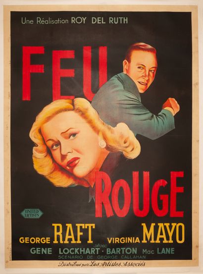 null FEU ROUGE / RED LIGHT Roy Del Ruth. 1949.
120 x 160 cm. Affiche française. Non...