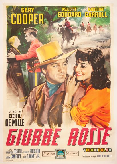 null GIUBBE ROSSE / NORTHWEST MOUNTED POLICE Cecil B. DeMille. 1940.
100 x 140 cm....
