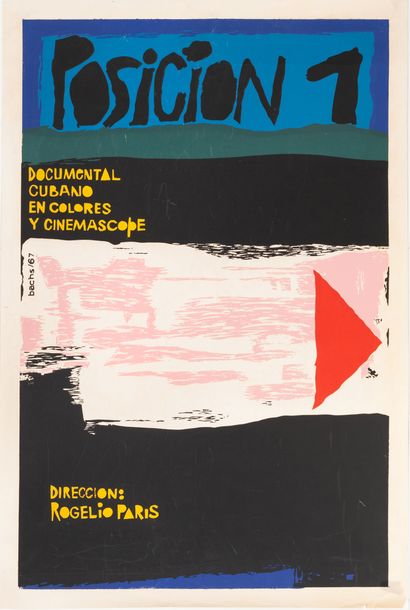 null POSICION 1
Rogelio Paris. 1967
51 x 76 cm. Cuban poster . Eduardo Munoz Bachs....