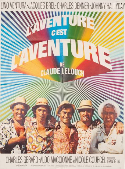 null L‘AVENTURE C'EST L'AVENTURE
Claude Lelouch. 1972.
60 x 80 cm. Affiche française....