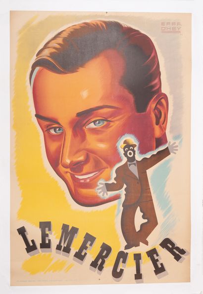 EFFF D'HEY (Francis Dujardin dit) Lemercier. 1943. Lithographic poster. Imprimerie...