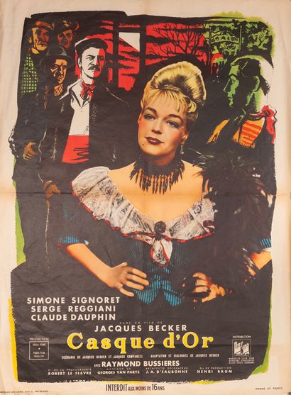 null CASQUE D'OR Jacques Becker. 1952.
60 x 80 cm. French poster. Unsigned. Imp....