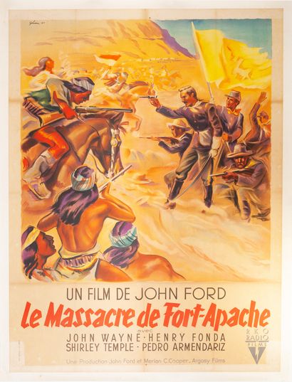 null LE MASSACRE DE FORT APACHE / FORT APACHE
John Ford. 1948.
120 x 160 cm. Affiche...
