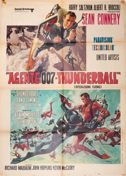 null AGENT 007 THUNDERBALL / THUNDERBALL Terence Young. 1965.
100 x 140 cm. Italian...