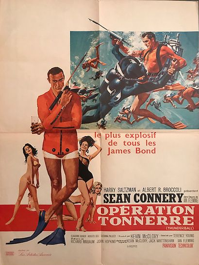 null OPERATION TONNERRE / THUNDERBALL Terence Young. 1965.
60 x 80 cm. Affiche française....