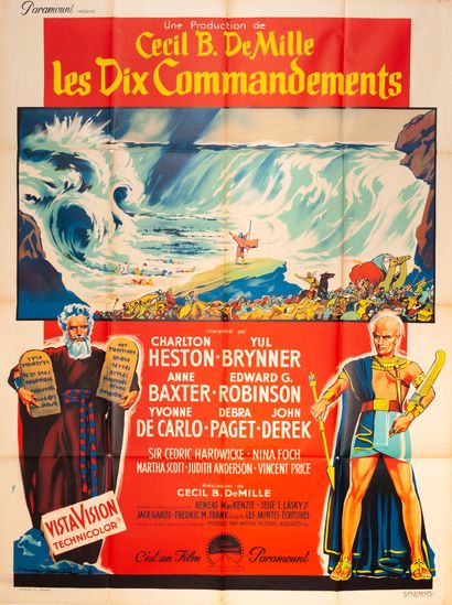 null LES DIX COMMANDEMENTS / THE TEN COMMANDMENTS Cecil B. DeMille. 1956.
120 x 160...