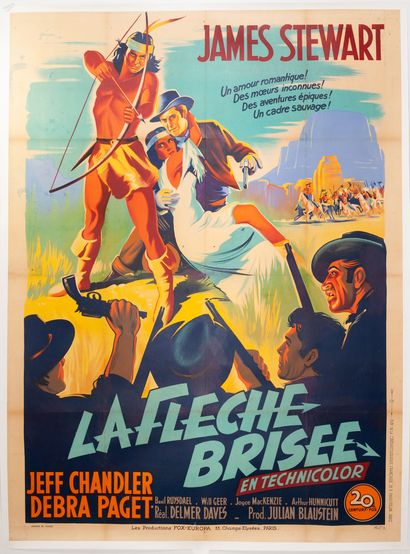 null LA FLECHE BRISEE / BROKEN ARROW
Delmer Daves. 1950.
120 x 160 cm. Affiche française....