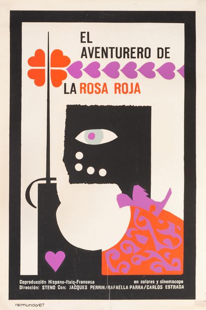 null EL AVENTURERO DE LA ROSA ROJA / ROSE ROSSE PER ANGELICA Steno. 1967
51 x 76...