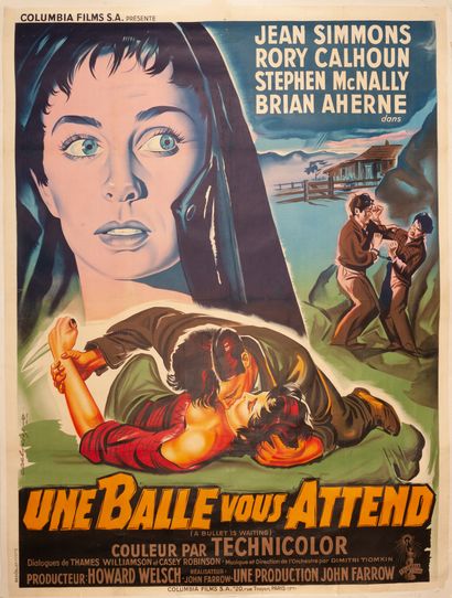 null UNE BALLE VOUS ATTEND /
A BULLET IS WAITING John Farrow. 1954.
120 x 160 cm....