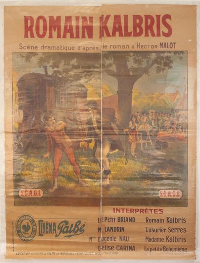 null ROMAIN KALBRIS Georges Denola. 1911.
120 x 160 cm. Affiche française. Non signée....