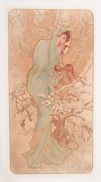 Mucha Alphonse 
The seasons. 1896. Summer, Spring, Autumn, Winter. 

Suite of four...