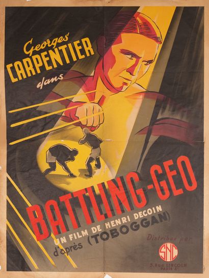 null BATTLING GEO / TOBOGGAN Henri Decoin. 1934.
60 x 80 cm. Affiche française. Non...