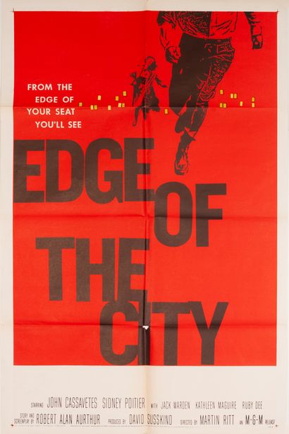null EDGE OF THE CITY Martin Ritt. 1957.
69 x 104 cm. Affiche américaine (One-sheet)....