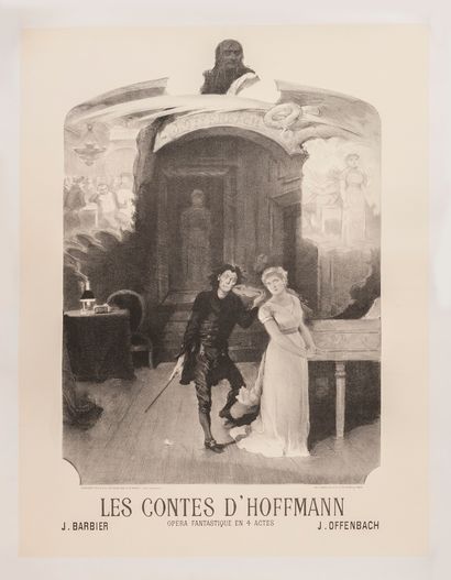 ANONYME Les Contes d'Hoffmann. Opéra fantastique en 4 actes. J. Barbier. J. Offenbach....